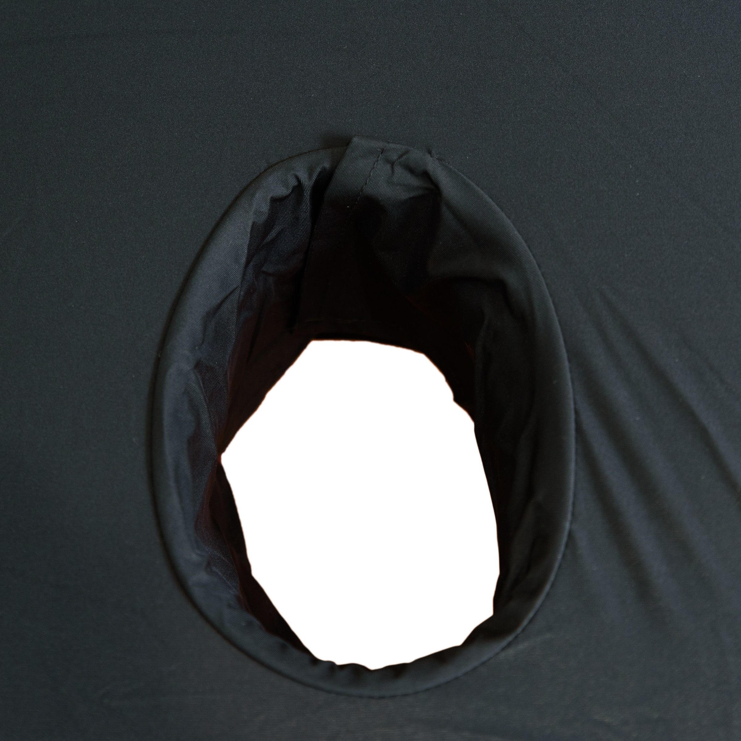 Massage table sheet with face hole